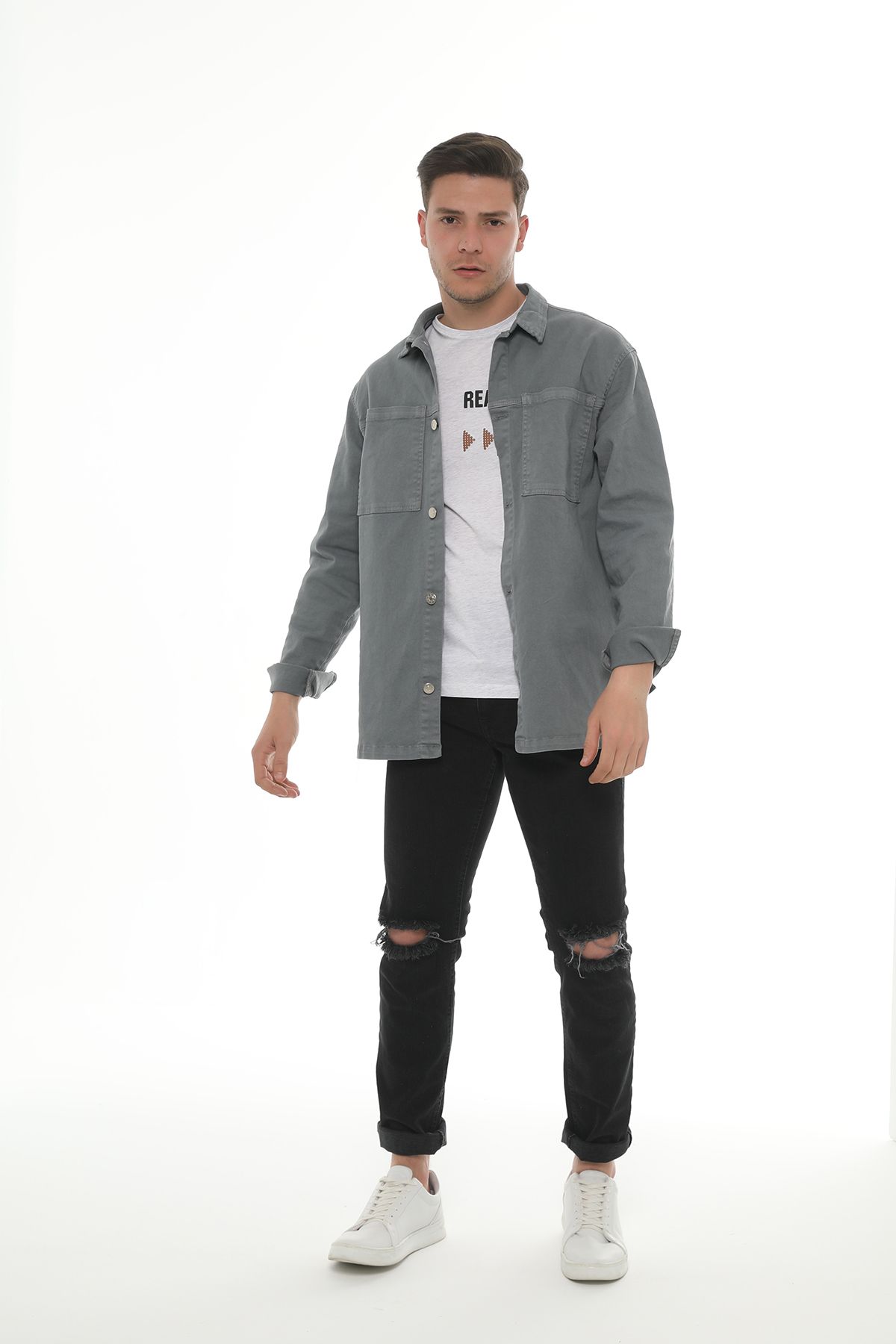 CHEMISE    05 GRIS CLAIR