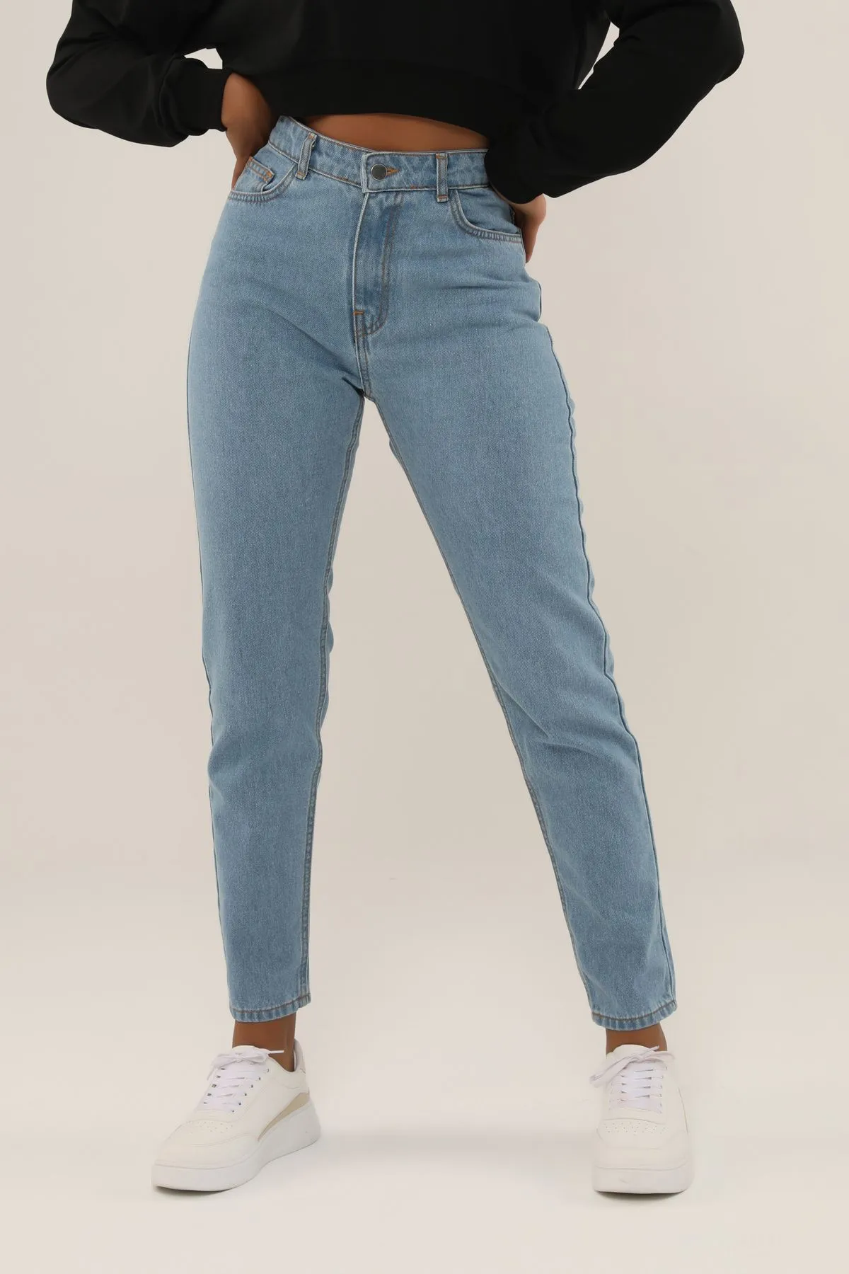 Pantalon femme mom sale